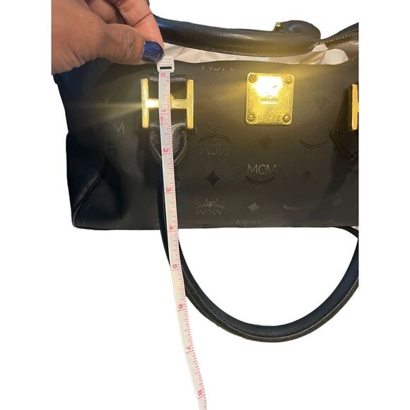 MCM Black Boston Monogram Handbag - Picture 7 of 16